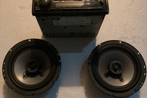 Coppia di casse audio  200w + autoradio