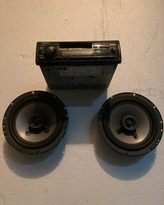 Coppia di casse audio  200w + autoradio