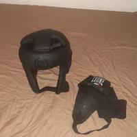 caschetto per  prepugilato e conchiglia 