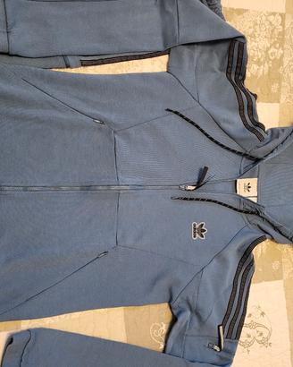 Tuta Adidas cotone con cappuccio