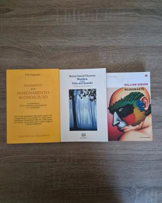 Lotto 3 libri – Walden, Neuromante, Ouspensky