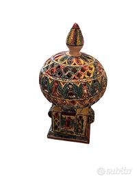 Lampada/Portacandela decorativa in ceramica