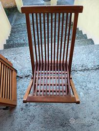 Sedie in legno da esterno 