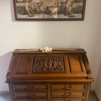 Antica ribalta cassettiera