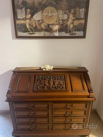 Antica ribalta cassettiera