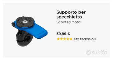 Quadlock moto/scooter Iphone