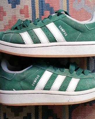 Scarpe Adidas Campus verdi, 36,5