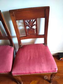 4 sedie noce stile Impero