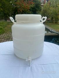Bidone in Plastica Alimentare 30L Ecoplast con Rub