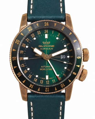 Glycine Airman 44 GMT Green/Bronze GL0550 – Nuovo