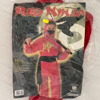Costume da ninja rosso per bambini