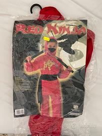 Costume da ninja rosso per bambini
