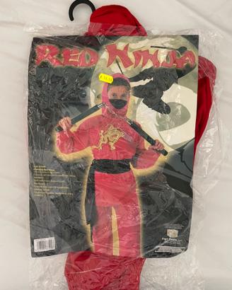 Costume da ninja rosso per bambini