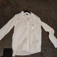camicia lino ancora con cartellino