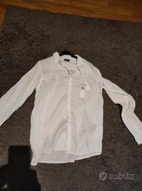 camicia lino ancora con cartellino