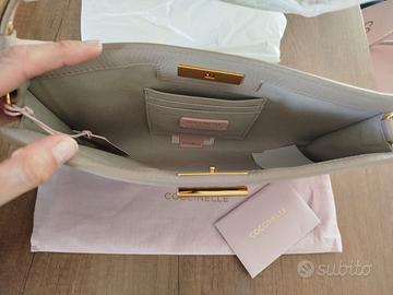 Borsa pochette tracolla coccinelle beige nuova