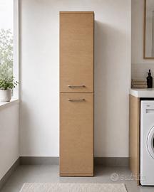 Colonna bagno componibile effetto rovere