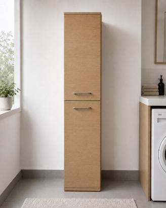 Colonna bagno componibile effetto rovere