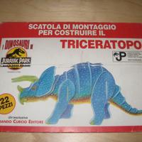I DINOSAURI DI JURASSIC PARK MONTAGGIO TRICERATOPO