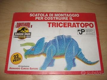 I DINOSAURI DI JURASSIC PARK MONTAGGIO TRICERATOPO