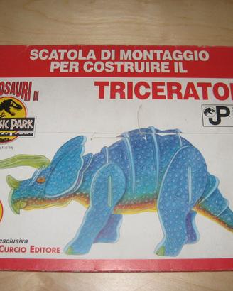 I DINOSAURI DI JURASSIC PARK MONTAGGIO TRICERATOPO