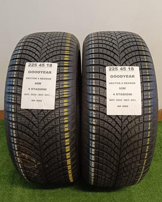 2 GOMME 225 45 18 GOODYEAR 4 STAGIONI RIF4596