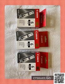 3 Cartucce Canon - BCI-6BK -