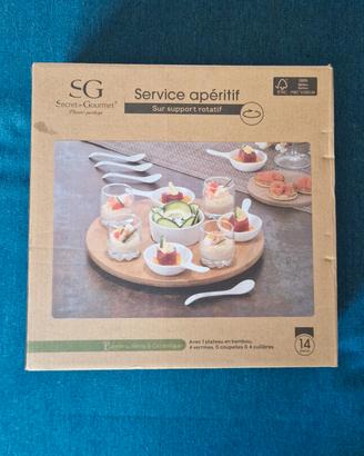 Set porta aperitivo con vassoio