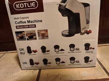 Macchina da caffè a cialde, capsule, caffè macinat