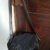 Borsa scamosciata nera