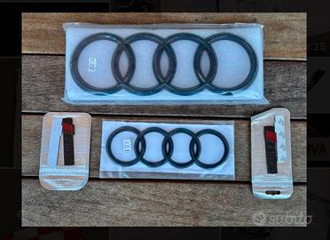 Kit Loghi Neri Audi A4  B8+ Badge S-Line (Nuovi)