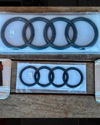 Kit Loghi Neri Audi A4  B8+ Badge S-Line (Nuovi)