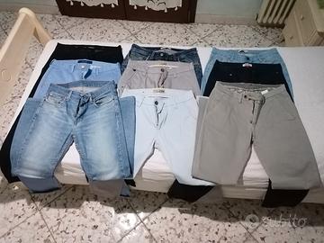Lotto 9 Pantaloni e Jeans Uomo TG 42-46 (W28-W30)