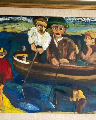 Giuseppe Serafini - Pescatori in barca