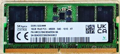 RAM SoDimm SK Hynix 16GB  4800Mhz