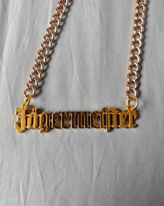 Collana Jägermeister color oro - nuova mai indos