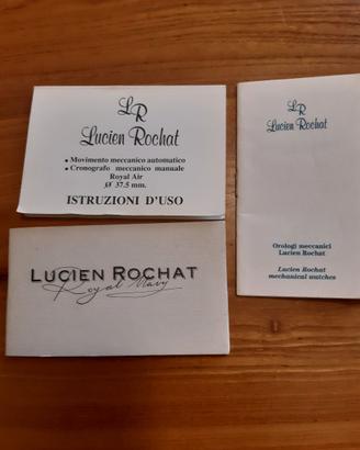lotto 3 istruzioni orologi lucien rochat
