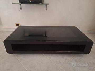 tavolino basso da salotto marrone scuro