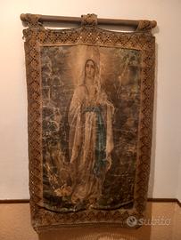Madonna Lourdes arazzo stendardo fine 800