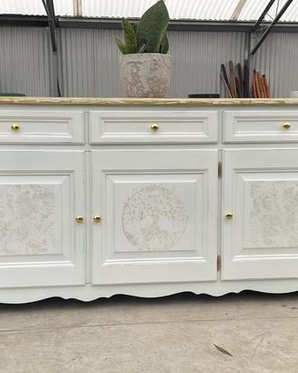 Stupenda Credenza Servante Madia Bianca