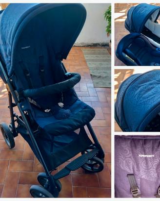 Tris Foppapedretti+lettino campeggio con materasso