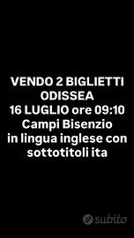 Cinema-BIGLIETTI ODISSEA