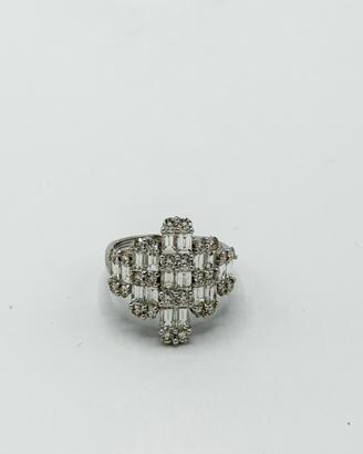 Anello oro bianco 18 kt