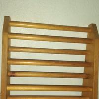 COLONNA A SBARRE PORTA/APPENDI OGGETTI IN LEGNO
