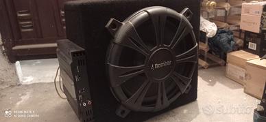 Subwoofer Jensen+ amplificatore jvc400w