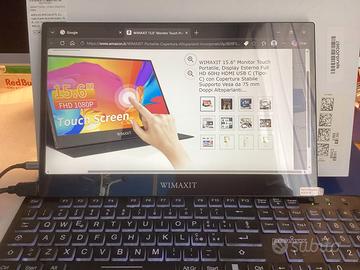 Monitor portatile touch 15,6 inch