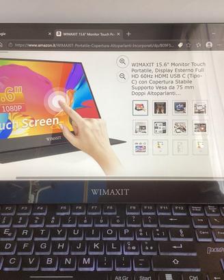 Monitor portatile touch 15,6 inch