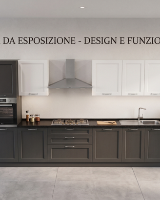 CUCINA LINEARE COMPONIBILE CON ELETTRODOMESTICI