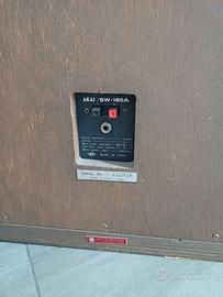 Cassa  AKAI SW-180A Japan  Market - Mitsukoshi Ed.
