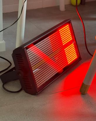 2 fari led strobo 960 led RGBW retro light 200w